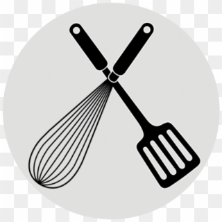 Whiskandspatula2 - Whisk And Spatula Outline, HD Png Download