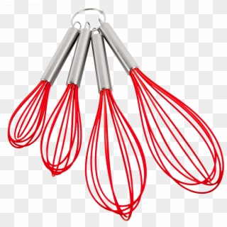 Kitchen Collection Set Of 4 Silicone Whisks Assorted - Whisk, HD Png Download