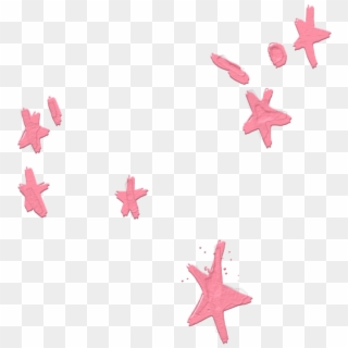 Stars Pink Overlay Sticker - Starfish, HD Png Download