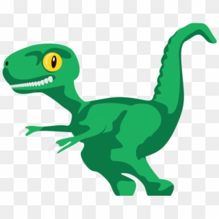 Dino - Green Velociraptor Cartoon, HD Png Download