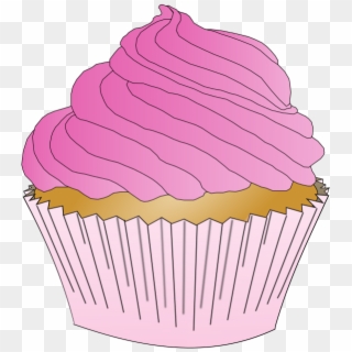 Pink Cupcake Sticker, HD Png Download