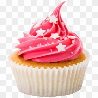 Cupcake Icing Birthday Cake Bakery Cakes - 1 Cup Cake Png, Transparent Png