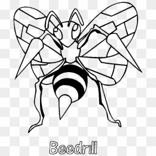 Beedrill Pokemon Coloring Page, HD Png Download
