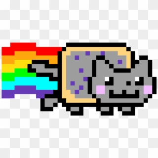 Nyan Cat Youtube Clip Art - Nyan Cat Pixel Art, HD Png Download