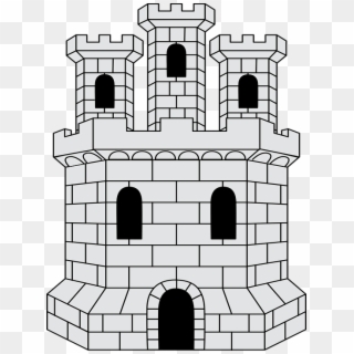 Building, Castle, Fort, Fortification, Heraldry - Heraldico Castillo, HD Png Download