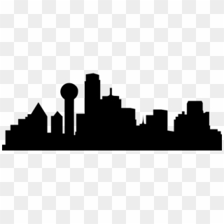 Dallas/fort Worth International Airport Skyline Clip - City Of Dallas Silhouette, HD Png Download