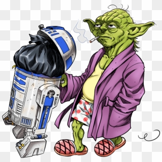 Yoda Master Cartoons Funny, HD Png Download