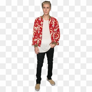 Justin Bieber In Red Shirt, HD Png Download