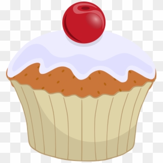 Cupcake Muffin Frosting & Icing Cherry Clip Art - Transparent Cupcake Clipart Png, Png Download