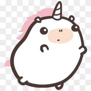 #kawaii #unicorn #cute #chubby #fat #horn #magic #magical - Cute Fat Unicorns Png, Transparent Png