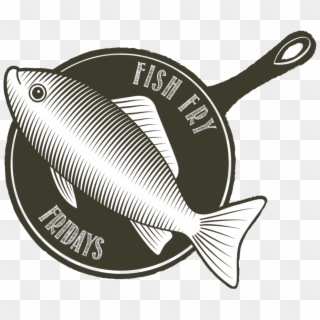 Fish Fry Fridays Skillet Graphic - Fish In Skillet Clip Art, HD Png Download