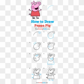 How To Draw Peppa Pig - Peppa Pig Drawing Easy, HD Png Download
