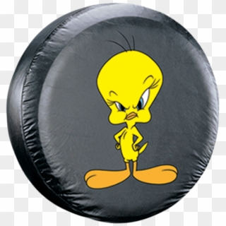 Tweety Attitude Tire Cover - Tweety, HD Png Download