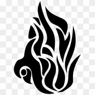 Transparent White Flame Png - Tribal Tattoo Designs Fire, Png Download