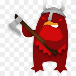 Viking Clip Art , Transparent Cartoons - Penguin With A Axe, HD Png Download