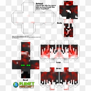 Stranger Things Minecraft Skin Layout, HD Png Download