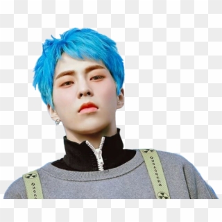 #xiumin #exo #kimminseok - Xiumin Blue Hair Png, Transparent Png