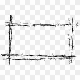 Drawing Wire New Collection Of Free Fence Drawing Wire - Transparent Background Barb Wire Png, Png Download