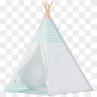 Wigiwama Mint Chevron Teepee Set - Kinderspeelgoed Tent, HD Png Download