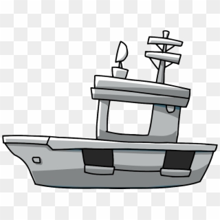 Transparent Submarine Clipart Black And White - Aircraft Carrier Cartoon Png, Png Download