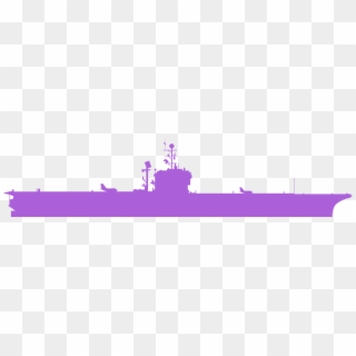 Aircraft Carrier Silhouette, HD Png Download