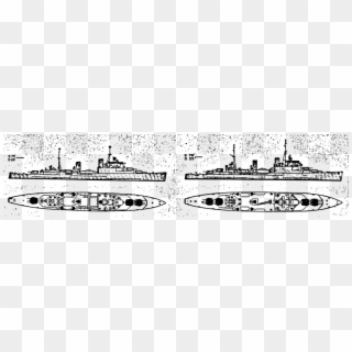 Aircraft Carrier Clipart Drawing - Illustration, HD Png Download