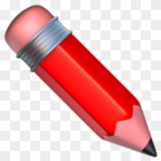 Redemoji Red Redpencil Apple - Transparent Background Pencil Emoji Transparent, HD Png Download