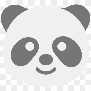 Panda Emoji Png - Clip Art Panda Face, Transparent Png