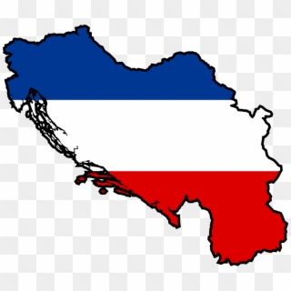 Flag-map Of Yugoslavia - Yugoslav Blank Map, HD Png Download