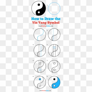 How To Draw Yin Yang Symbol - Circle, HD Png Download