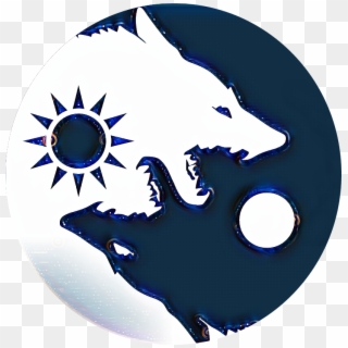 Yin Yang Wolf Symbol, HD Png Download