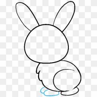 How To Draw A Bunny Really Easy Drawing Tutorial Easy - Easy Bunny Drawing, HD Png Download