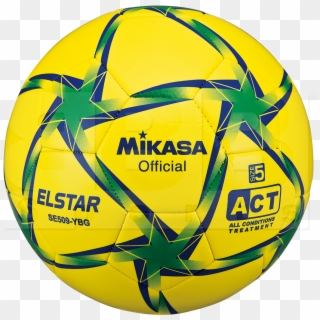 Mikasa Leather Soccer Ball Size 5 Yellow/green - Mikasa, HD Png Download