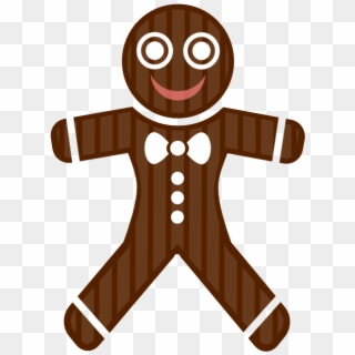 Gingerbread Man 555px - Christmas Png Food, Transparent Png