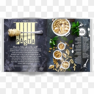 Magazine Layout About Pasta - Magazine Food Layout Page, HD Png Download