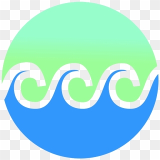 Wave Tidal Clipart Buy Clip Art Beach Logo Transparent - Circle, HD Png Download