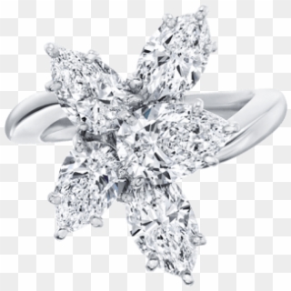 Winston™ Cluster By Harry Winston, Large Diamond Ring - Diamond Marquise Ring Harry Winston, HD Png Download