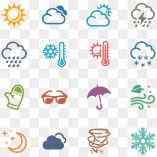 Weather Icons Clipart, HD Png Download