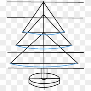 How To Draw Christmas Tree - Christmas Tree, HD Png Download