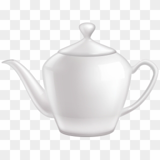 White Ceramic Teapot Png Clipart - Teapot, Transparent Png
