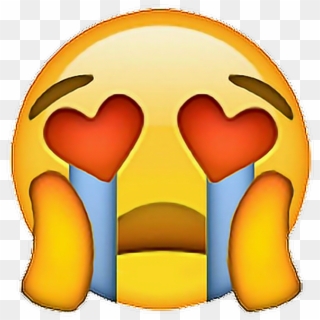 Crying Emoji With Heart Eyes , Png Download - Crying Emoji With Heart Eyes, Transparent Png