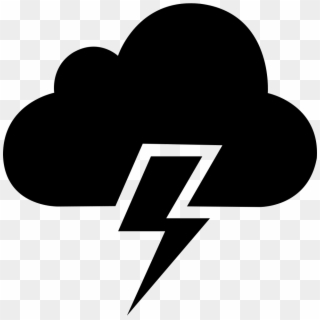 Lightning Weather Cloud - Lightning Weather Icon Png, Transparent Png