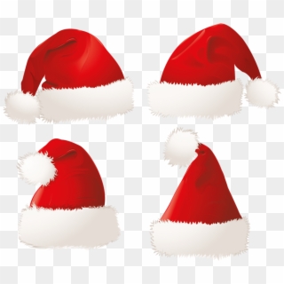 Xmas Santa Claus Hat Png Transparent Background Clipart - Transparent Christmas Hat Png, Png Download