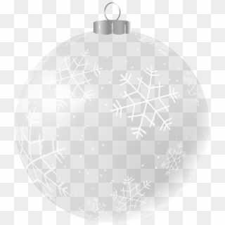 Ornament Clipart Black And White - Christmas Ornament White Png, Transparent Png