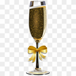 Transparent Champagne Glasses Toast Png - Gold Wine Glass Clipart, Png Download