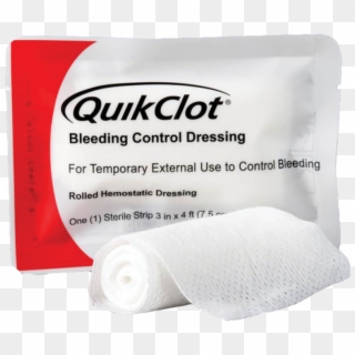 Bleed Control Dressing Gauze - Quikclot Dressing, HD Png Download