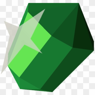 An Emerald Is A Green Gem Used In Crafting And Fletching - Illustration, HD Png Download