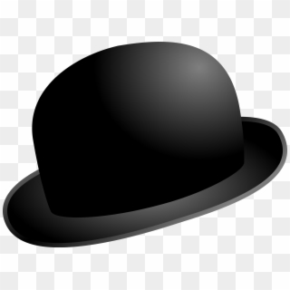 Top Hat Bowler Hat Clip Art - Black Bowler Hat Cartoon, HD Png Download
