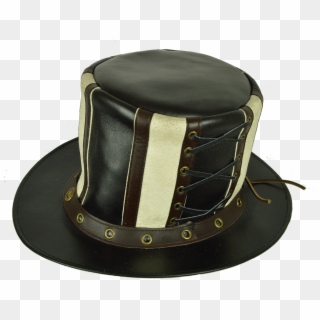 Steampunk Victorian Stove Pipe Top Hat - Leather, HD Png Download