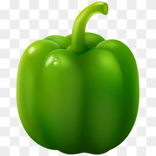 Green Pepper Png Clipart - Green Bell Pepper Clipart, Transparent Png